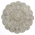 Home Roots Small Grey Medallion Wall Decor 321239
